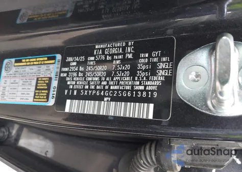 2025 Kia Telluride S from USA, damaged, VIN 5XYP64GC2SG613819